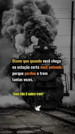 não é sobre trem
