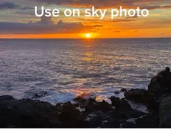 Use on sky photo 