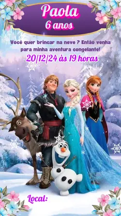 Convite Frozen