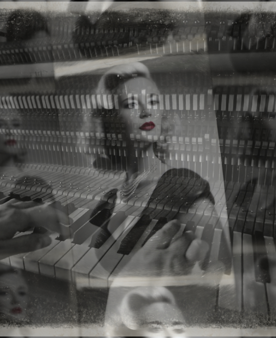 Retro piano overlay 