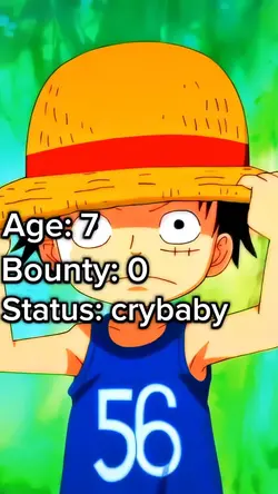 Luffy young vs old