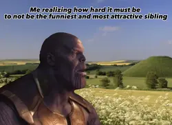 Thanos staring meme