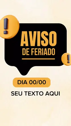 Aviso de Feriado 
