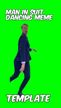 Man in suit dancing 