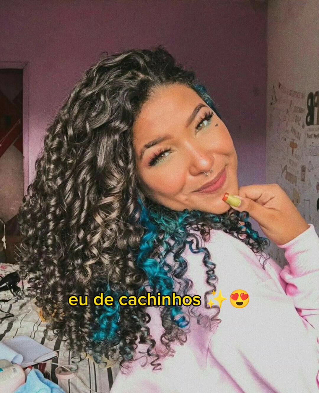 eu com cachinhos...