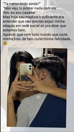 Tá namorando ainda?