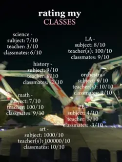 rating my classes๐๐