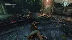 Batman beating Joker