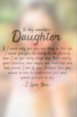 To my daughter 