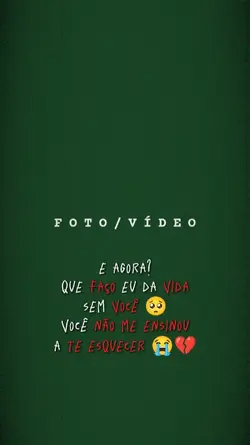 E agora...