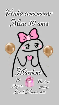 Convite aniversário 