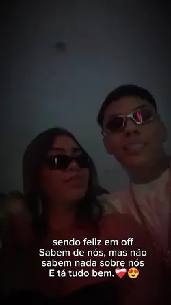 sendo feliz em off