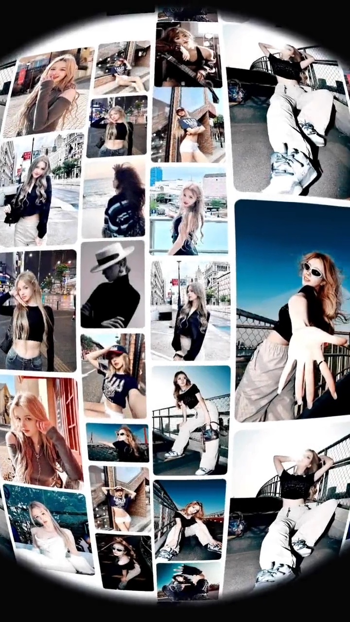 Mur photo rotatif