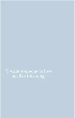 I won’t someone to