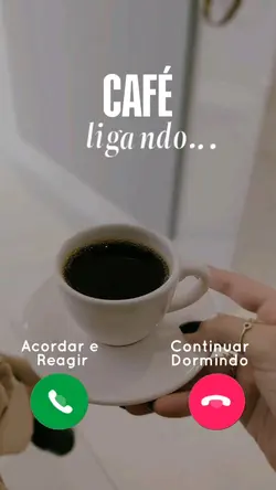 Bom dia café ligando