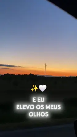 Elevo os meus olhos