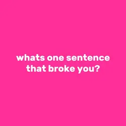 one sentence
