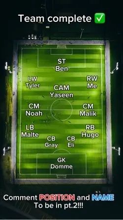 Soccer Lineup