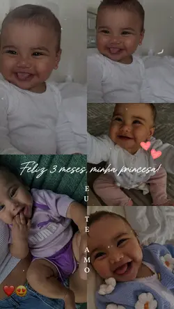 FELIZ 3 MESES BEBÊ