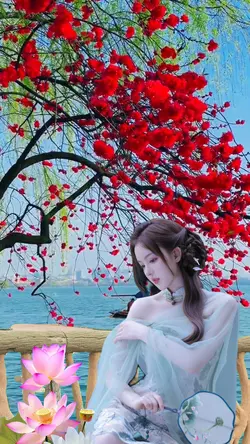 Peach blossom beauty