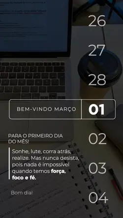 Bem-vindo março 