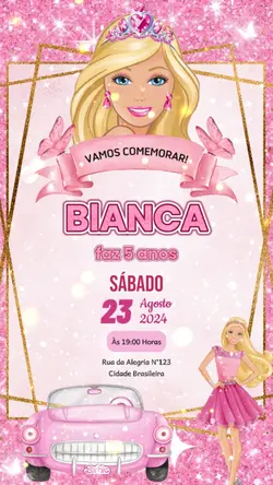 CONVITE DA BARBIE 
