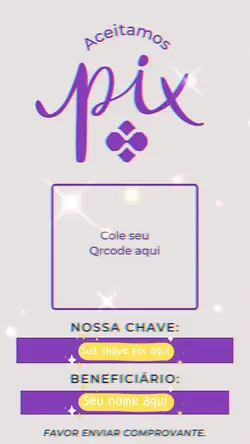 Aceitamos Pix!