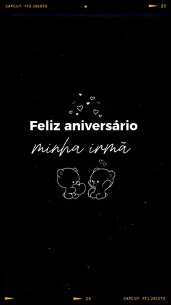 Aniversário irmã