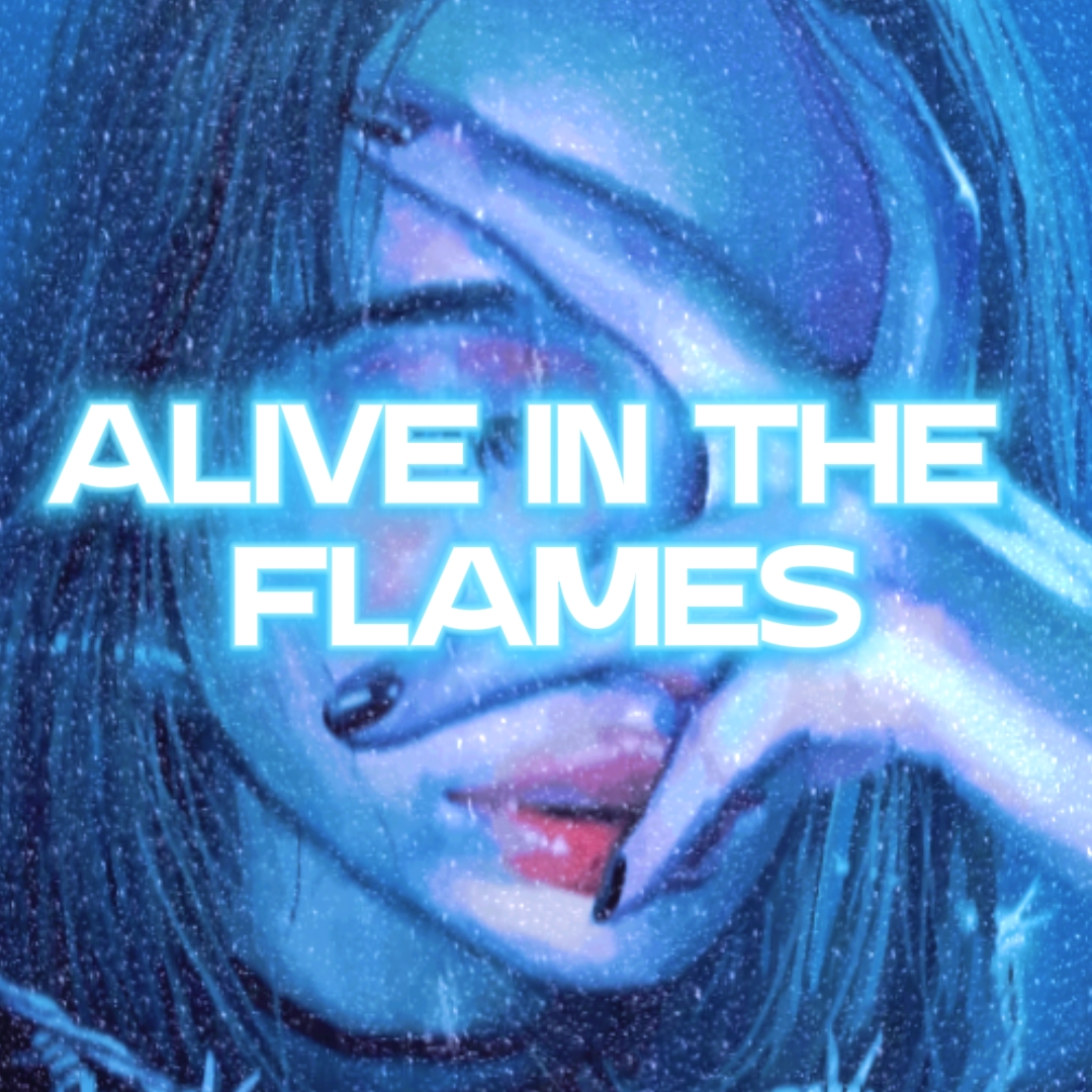 Dans les flammes