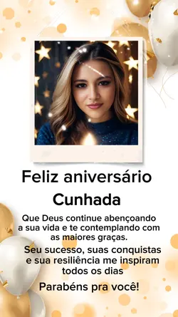 Parabéns cunhada 