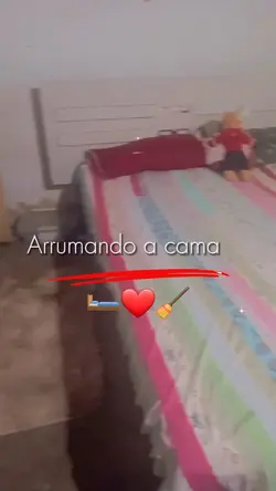 arrumando a cama