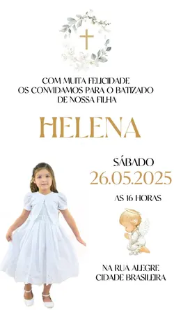 convite batismo 