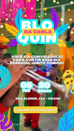 Convite Carnaval 