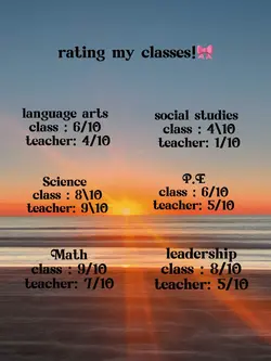 Classes!