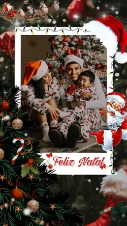 Cartão de Natal 👨‍👩‍👦❣️