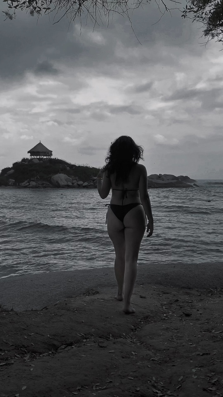 Beautiful girl beach