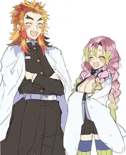 Rengoku and Mitsuri 