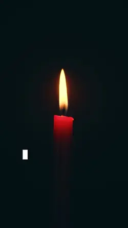Candle in the dark