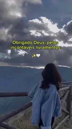 Obrigada Deus...
