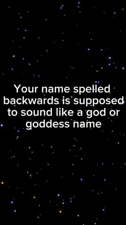 Spelled backwards
