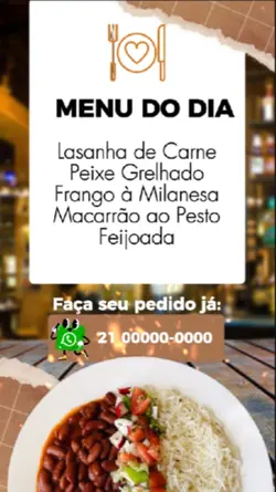 MENU DO DIA