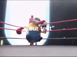 Boxing minion meme