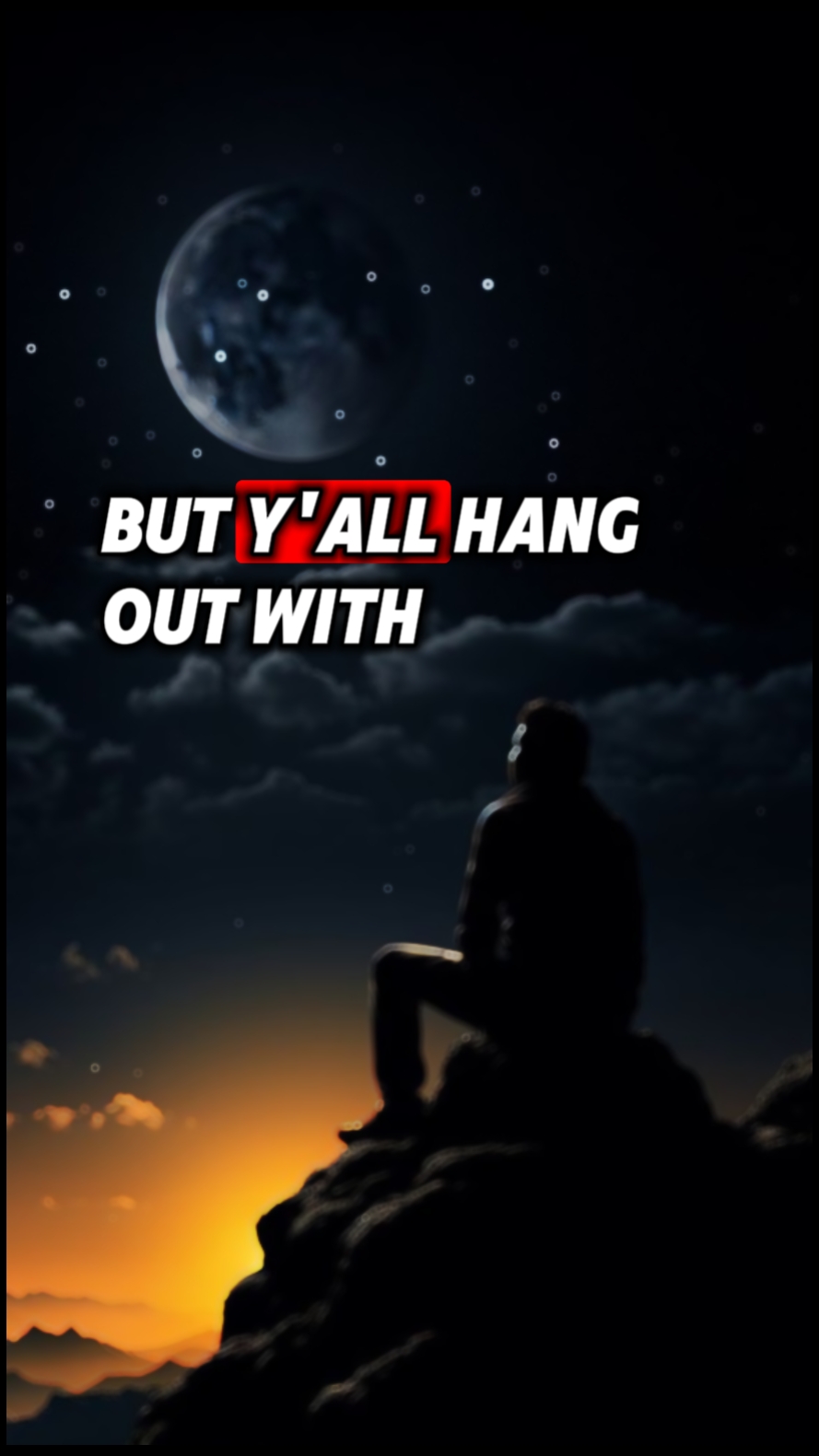 Eu sou um solitário, mas 