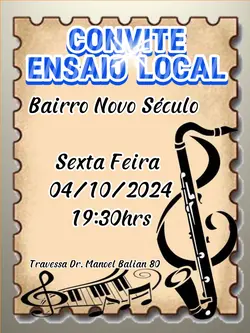 convite ensaio local