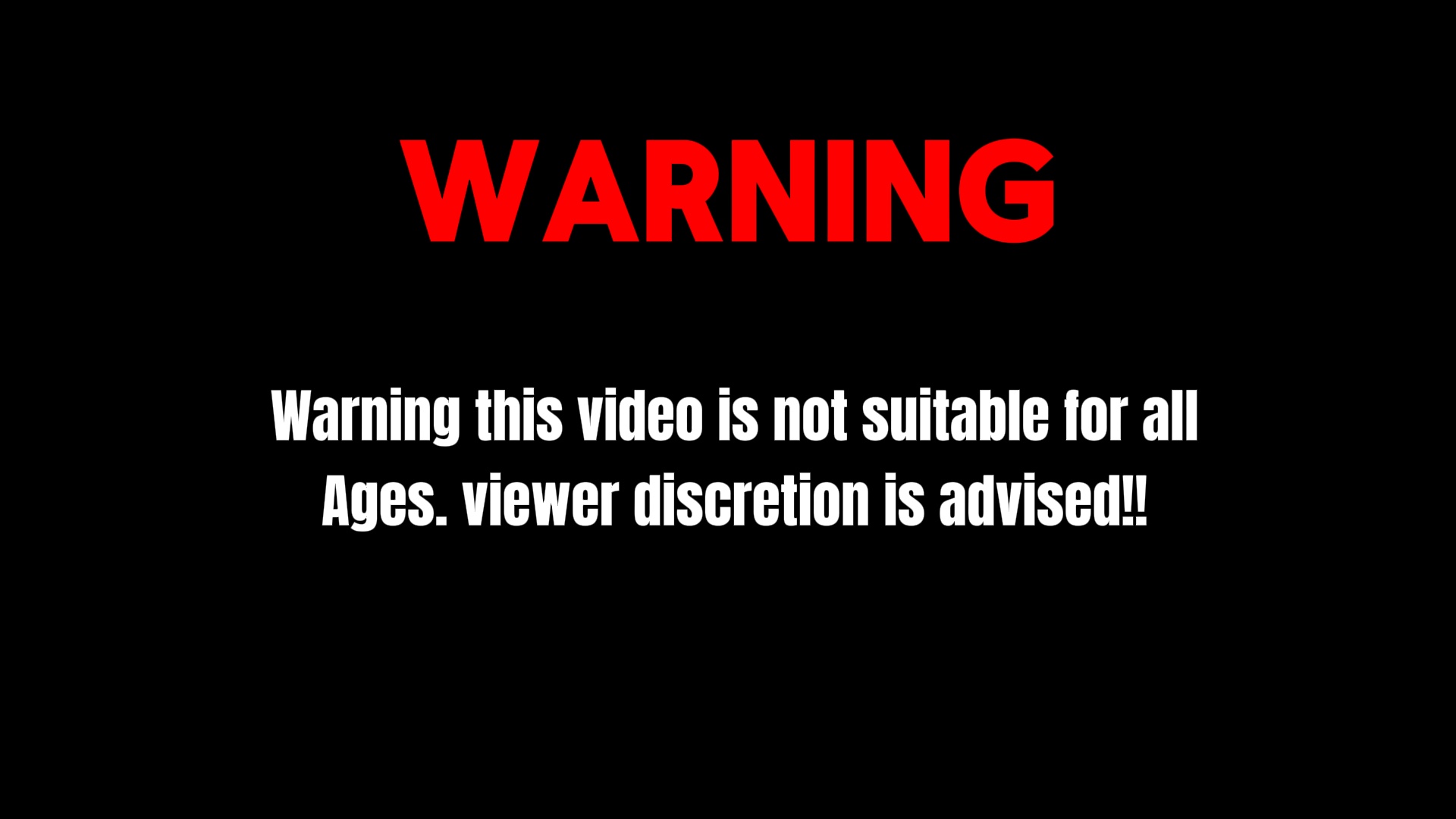 Warning not suitable
