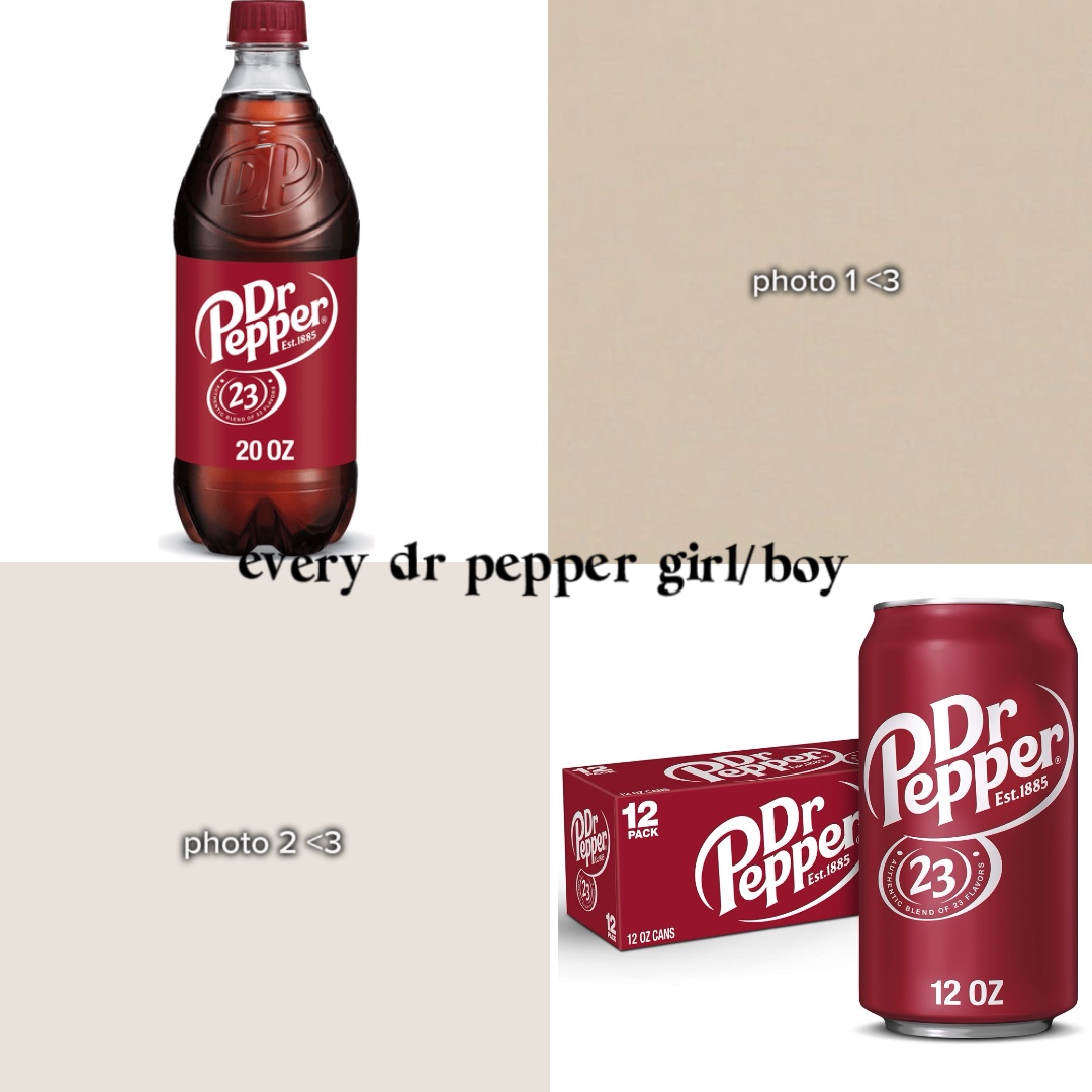 Dr Pepper e coca 🤍