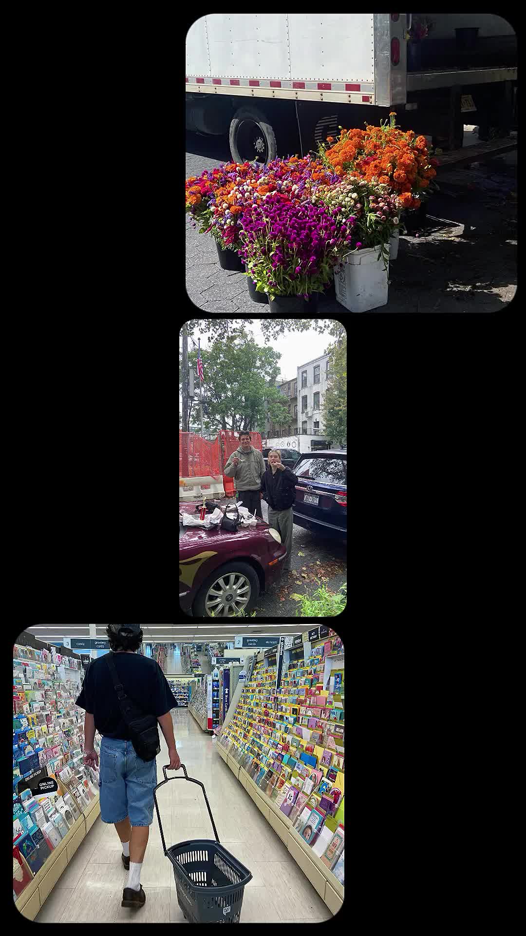 Rotating photo wall