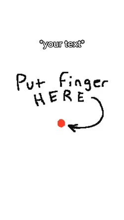 Finger here meme