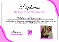 Diploma melhor mãe 