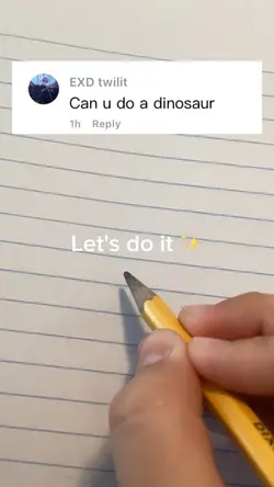 Drawing a dinosaur 🦕